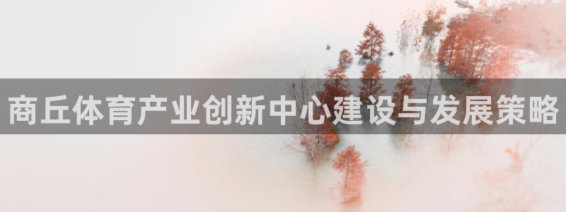 意昂4集团官网首页：商丘体育产业创新中心建设与发展策略